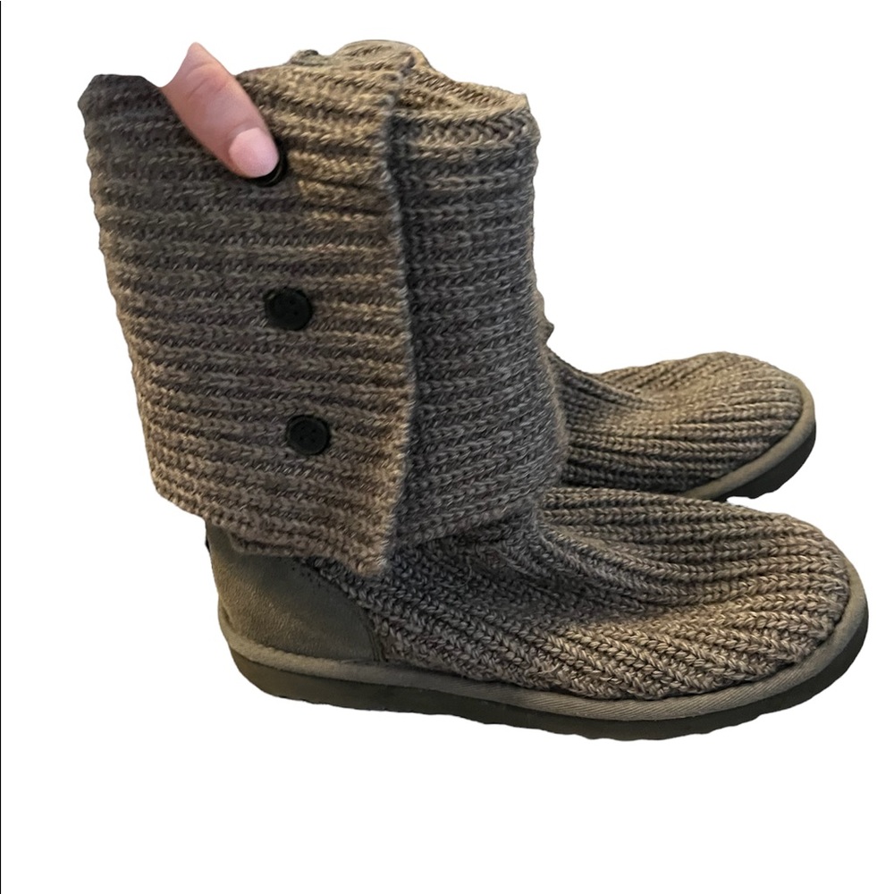 UGG Classic Cardy Button Knit Boots